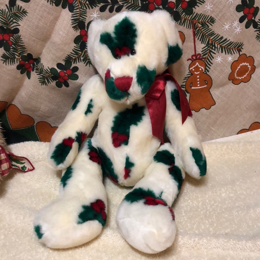Ganz Hertiage Collection Holly Anne Bear 20” Plush Teddy Christmas Stuffed Toy